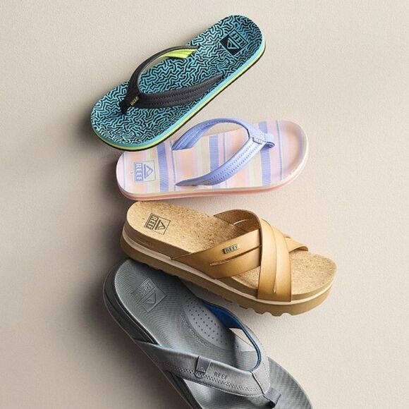 Reef Kaia Cross Sandals- Natural - Picture 3 of 8